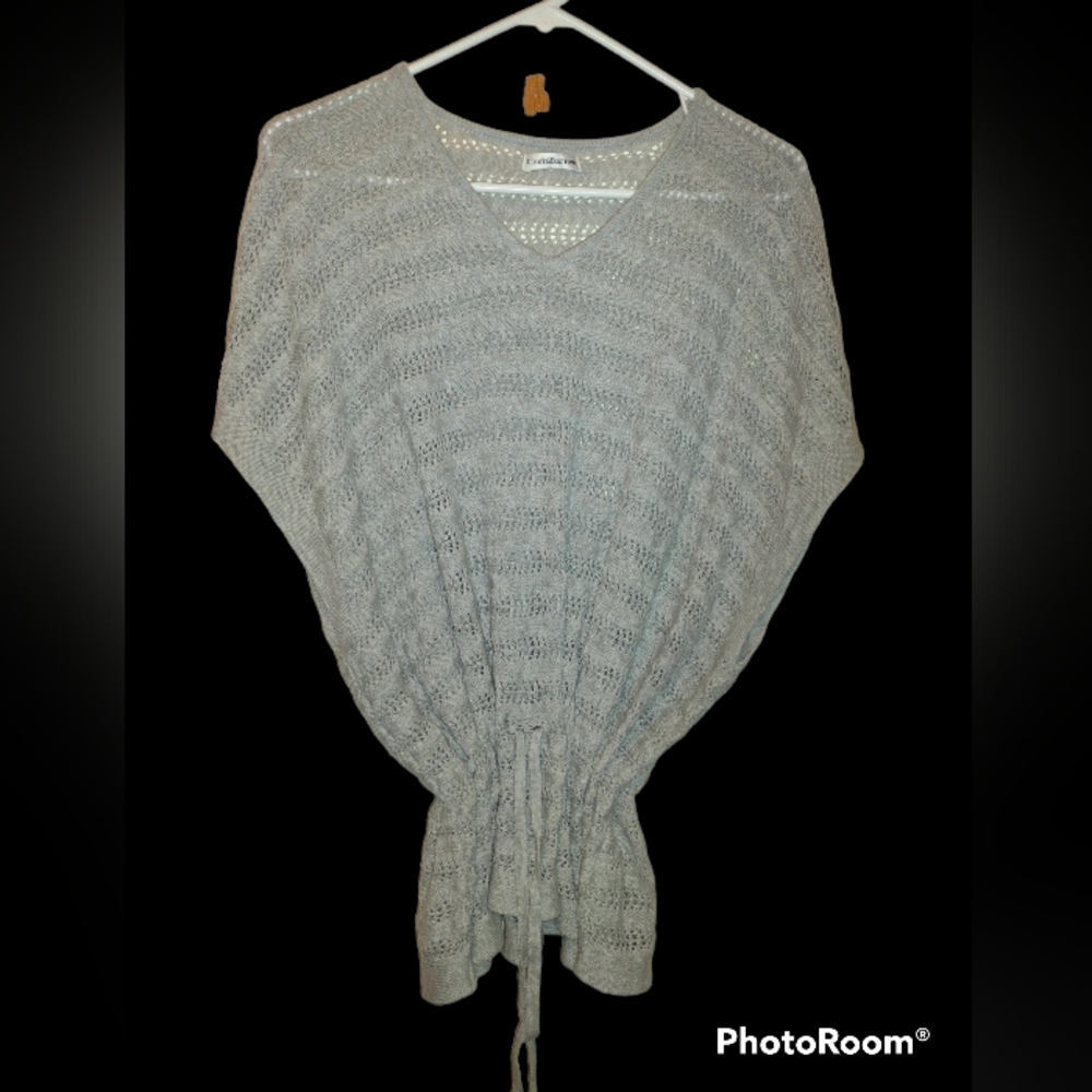 Croft& Borrow loose knit top in pewter